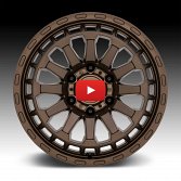 Black Rhino Raid Matte Bronze Custom Truck Wheels 4